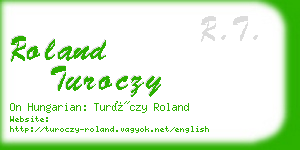 roland turoczy business card